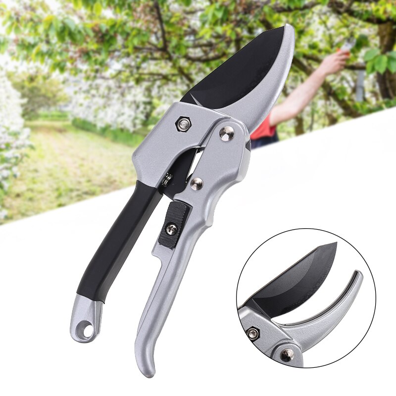 Ratchet Plant trim Horticulture Hand Shear Orchard Pruning Pruner Cut Secateur Shrub Garden Scissor Pruning Tools