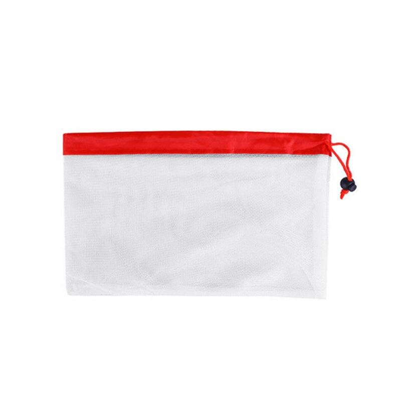 Vegetable Bags Reusable Produce Bags Washable Mesh Bags Fruit Vegetable With Drawstring Storage Organizer Bags Eco friendly: S 30.5x21.5cm
