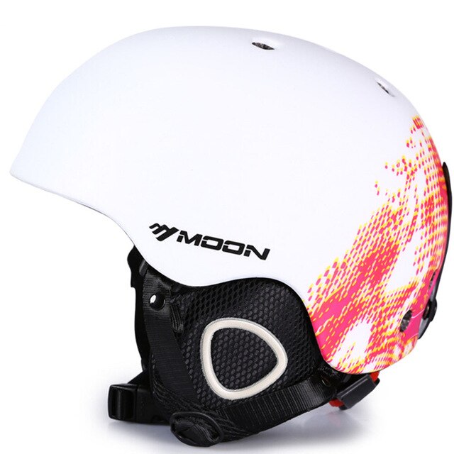 MOON Skiën Helm PC + EPS Ultralight Ce-certificering Integraal Gegoten Ademend Ski Helm Snowboard/Skateboard Helm