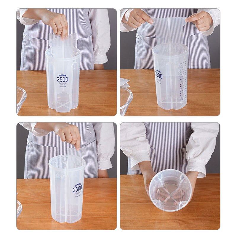 1Pc Transparant Voedsel Opbergdoos Keuken Opbergdoos Graan Opslagtank Vochtbestendige Verzegelde Blikken Organisatoren Keuken Benodigdheden