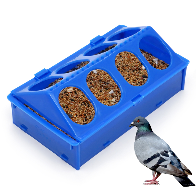 20cm Assembled Bird Pigeon Feeder Trough Chicken Food Fountain Bird Chick Feeding Bowl Slot Container Food Dispenser Tool