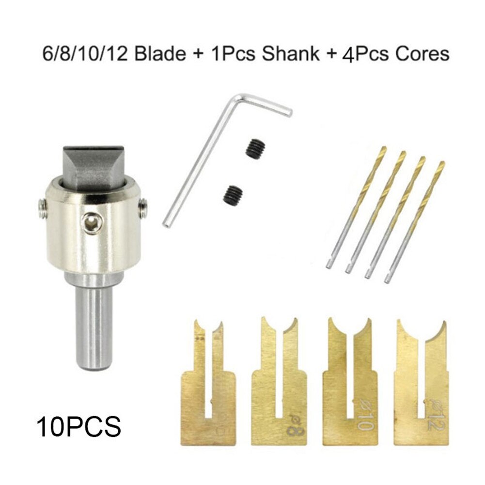 Premium Beads Drill Bit Wooden Bead Maker Buddha Beads Ball Router Bit Woodworking Tools Glitch-free TP: 10pcs Set
