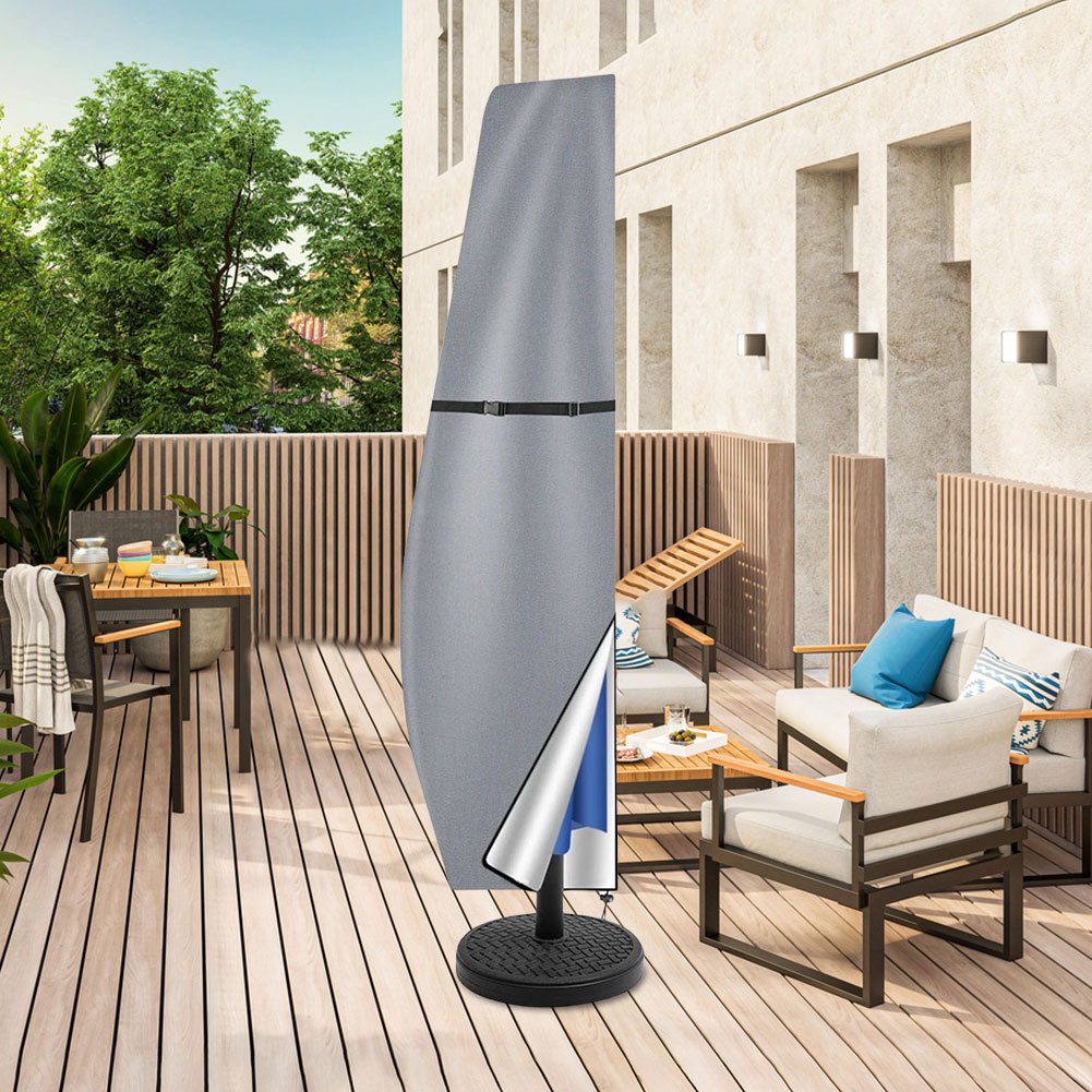 Patio Paraplu Parasolhoes Waterdichte Outdoor Anti-UV Beschermhoes met Rits Patio Parapluhoes voor Outdoor Paraplu's