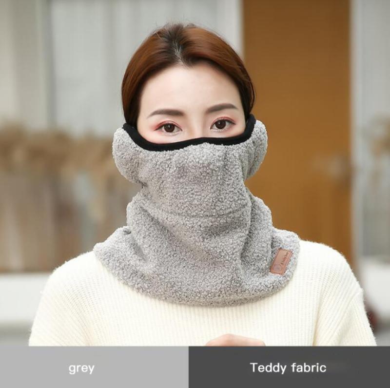 Écharpe d'hiver pour femmes avec Protection des oreilles, foulard de cou pour dames, équipement d'équitation en velours, Plus Teddy,: 05