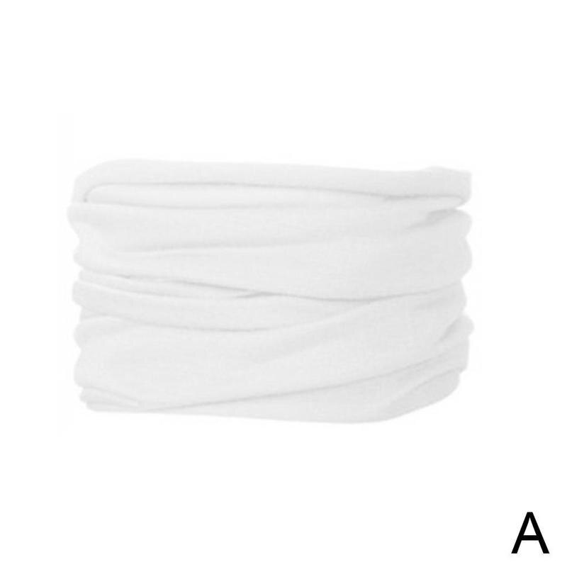 Seide Schal Unisex Magie Schal Outdoor Sport Fahrrad Bandanas Balaclava Wärmer Rohr Stirnband Radfahren Neck Schal Reiten Bike J4C0: white