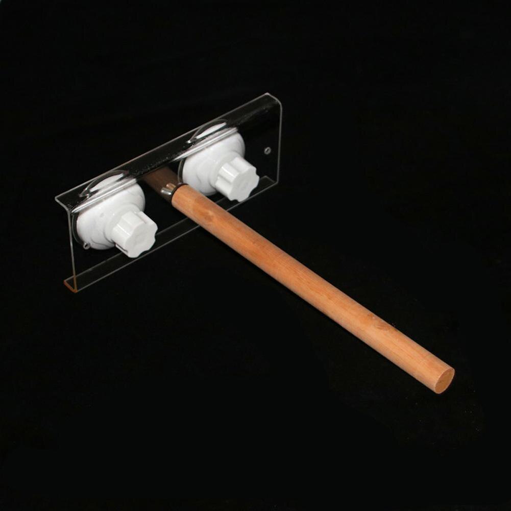 Palo de madera de pie para aves y loros, ventosa, barra de ducha, juguete de baño, suministro para mascotas: Log 25cm