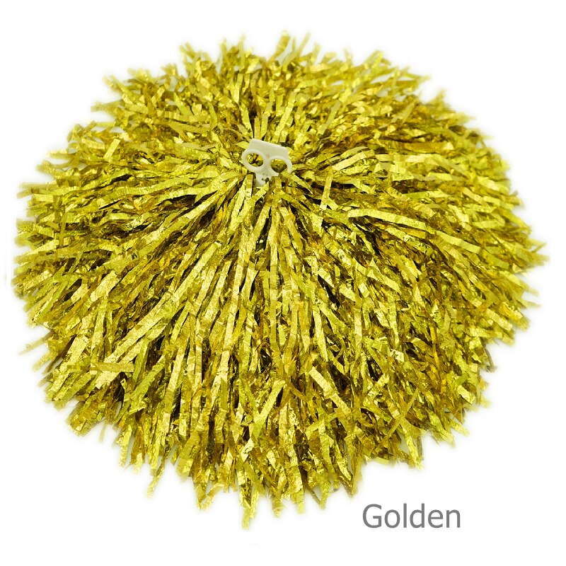 1 stks Cheerleading Pom Poms voor Voetbal Basketbal Wedstrijd Cheerleading pompons cheerleader cheerleading metallic pompom Rood