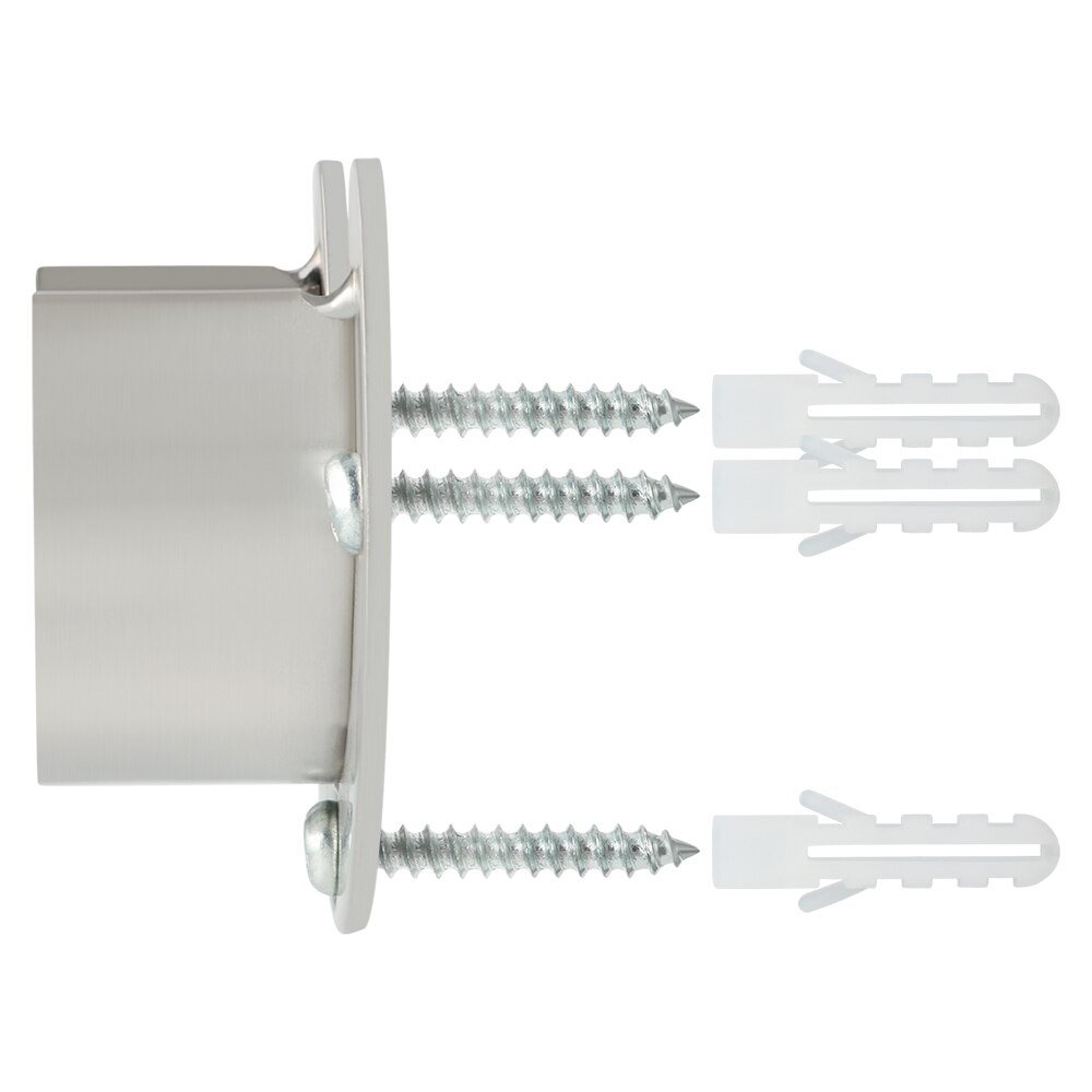 25/32mm Heavy Duty Stainless Steel Closet Rod End Supports Closet Pole Sockets Flange Rod Holder Support Socket Flange