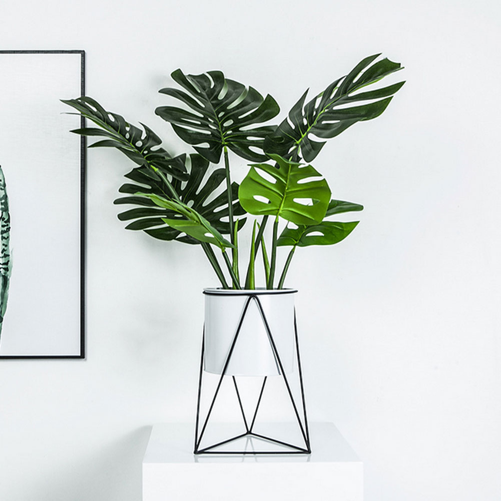 nordisch Stil Geometrische Eisen Blumentopf Stehen Vase Dreieck Kreative Hause Garten Sukkulenten Grün Pflanzen Halfter Gestell