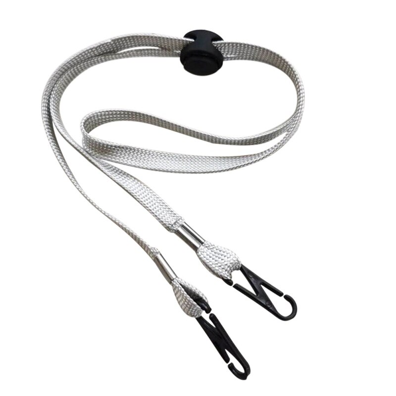 Corda à prova de vento ajustável do chapéu da corda para acessórios à prova de vento das cordas da correia dos chapéus: WHITE