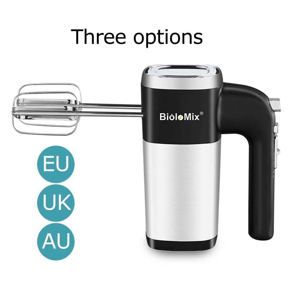 Multifunctional Mini Electric Food Mixer 5 Speed Handheld Egg Beater Whisk Kitchen Food Processor Home Baking Tool: EU