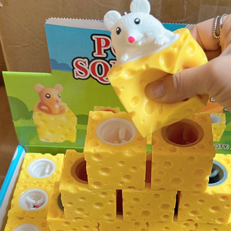 Fidget-käse-texturspielzeug, tragbarer massageball, kawaii-squishy-spielzeug, weicher ball