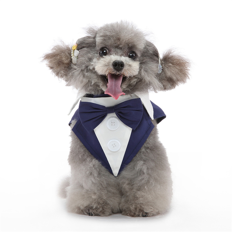 Disfraz de mascota masculino de lujo para perros pequeños, traje de frac para cachorros de , vestido para Chihuahua, mascotas malaltesas, ropa de boda