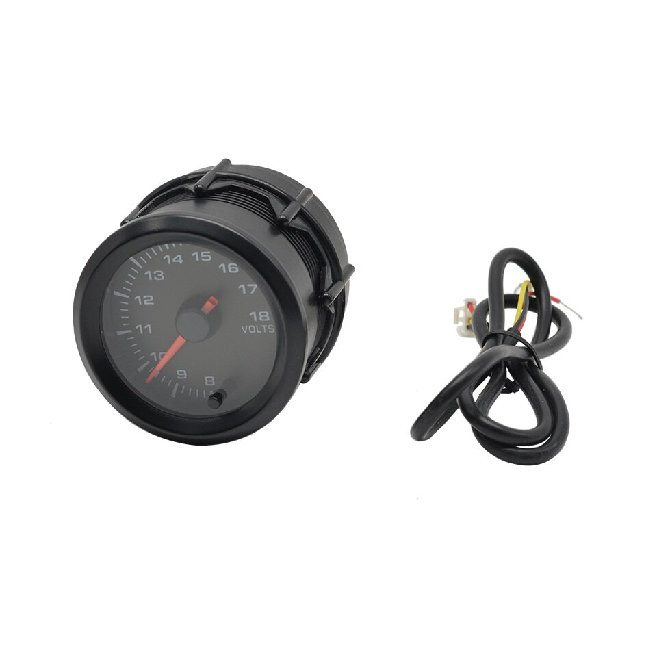 Dragon 2 " 52mm 7 Colors Backlight Boost Water Oil Temp Pressure Meter Volt Air Fuel EGT Gas Tachometer Car RPM Gauge: Volt gauge
