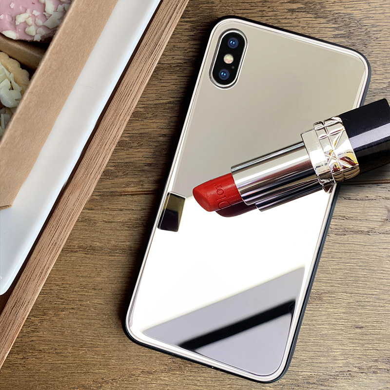 Full Makeup Mirror Case for XIAOMI M 11 12 13 Lite 9T 10T 11T 12T 13T Redmi Note 8 9 10 Pro 9S 10S Poco F3 F4 F5 Plating Cover: Genuine Leather