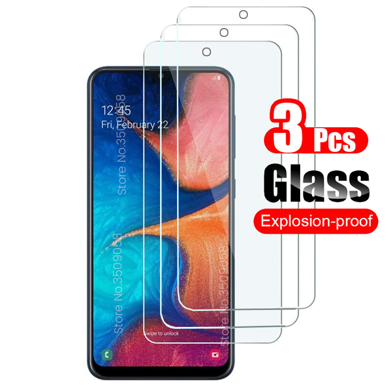 3PCS protective glass for samsung galaxy a20 a20e screen protector tempered glass for samsung a50 a30 a70 a40 a60 a80 a90 film