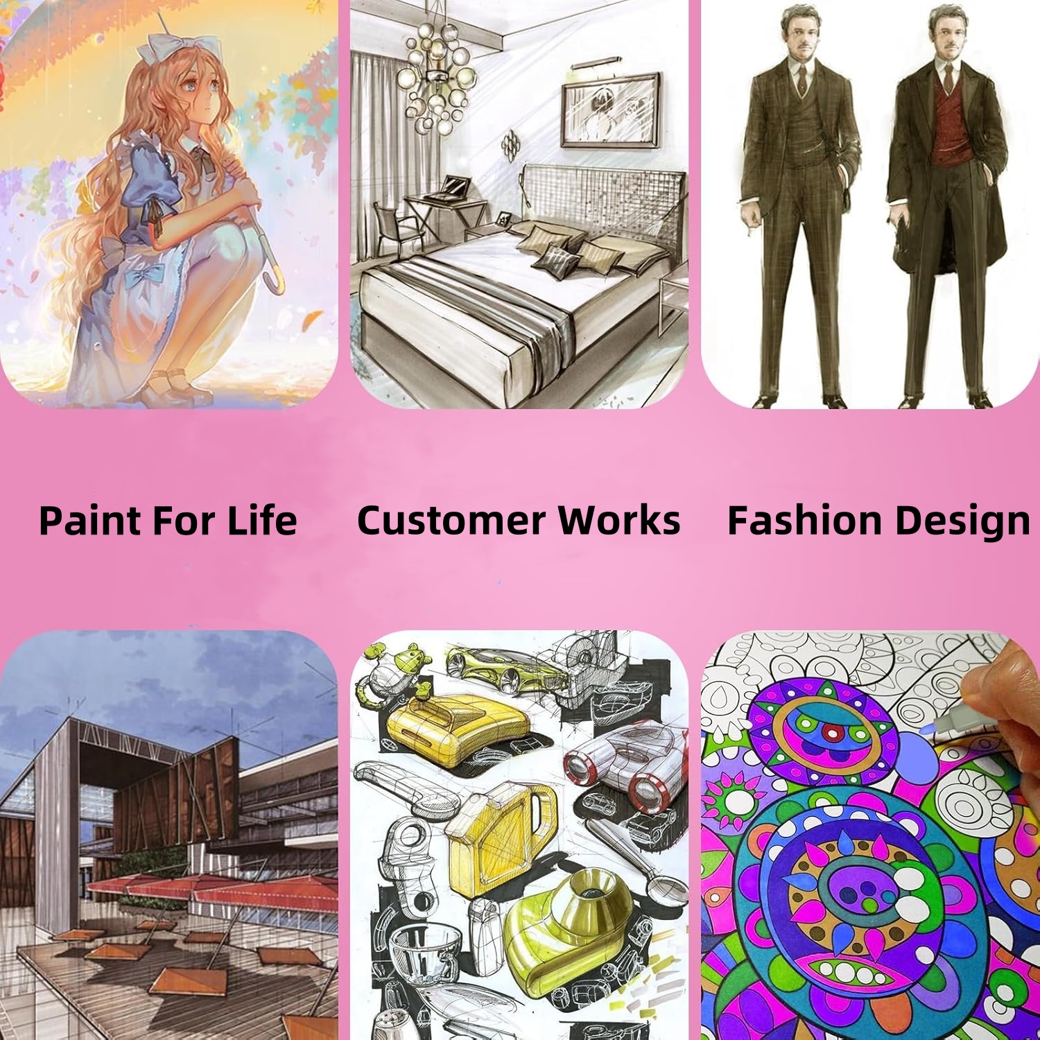 Zestaw markerów artystycznych 24-80 kolorów, markerowe pisaki na bazie alkoholu i oleju, dwustronne, trwałe pisaki robić kolorowania, graffiti, mangi, artykuły szkolne i plastyczne.