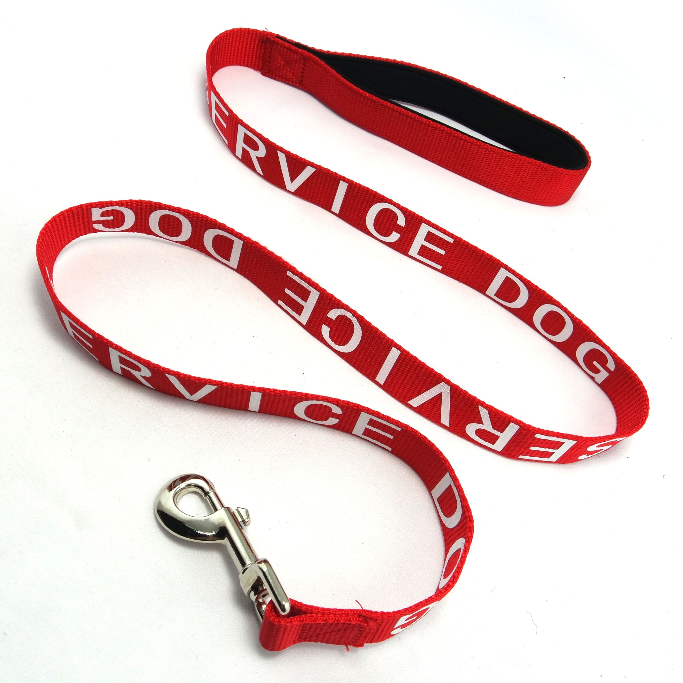 Service Dog Leash Wrap Emotional Support animal leash and Reflective Lettering Supplies or Accessories for Service Dog Vest: Red text 2