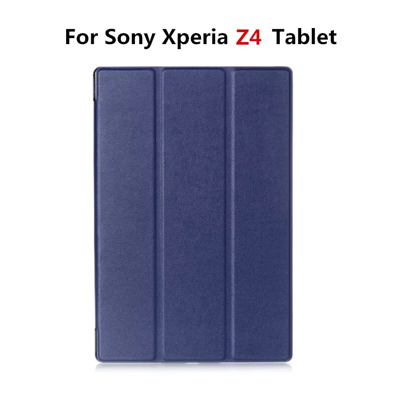 Teline flip folio nahkainen suojakuori sony xperia  z3 tablettikotelolle sony xperia  z3 z2 z4 tablettikotelolle: Sininen  z4: lle