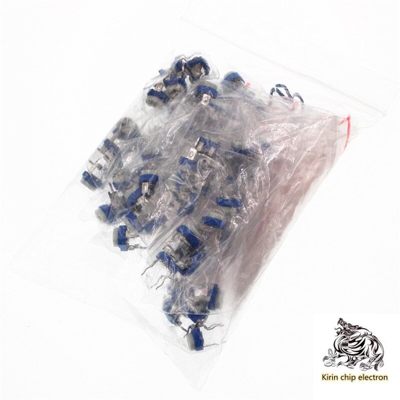 65 stks/partij component pakket blauw en wit potentiometer pakket 100 Euro-1M13 soorten 5 elke