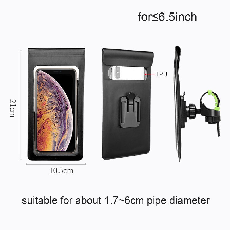 Bicycle Motorcycle Phone Holder Waterproof Case Bike Phone Bag for iPhone Samsung Mobile Stand Support phone holder Cover