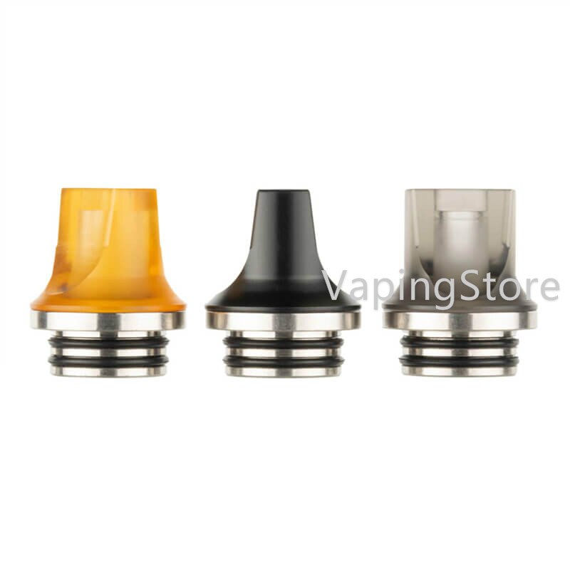 Delrin SS 810 Flat Drip Connector Tip Polished Adaptor Odan Tank/Odan Mini Tank/Skrr S/NRG Tank/Hellvape Destiny RTA Mouthpiece