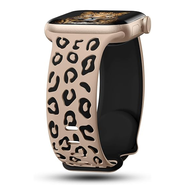 Engraved Strap For Apple Watch Band 45mm 44mm 46mm 42mm 41mm 40mm 49mm Silicone Correa Bracelet Series 8 9 10 7 SE 6 5 4 Ultra 2: Smokey Mauve / 22mm