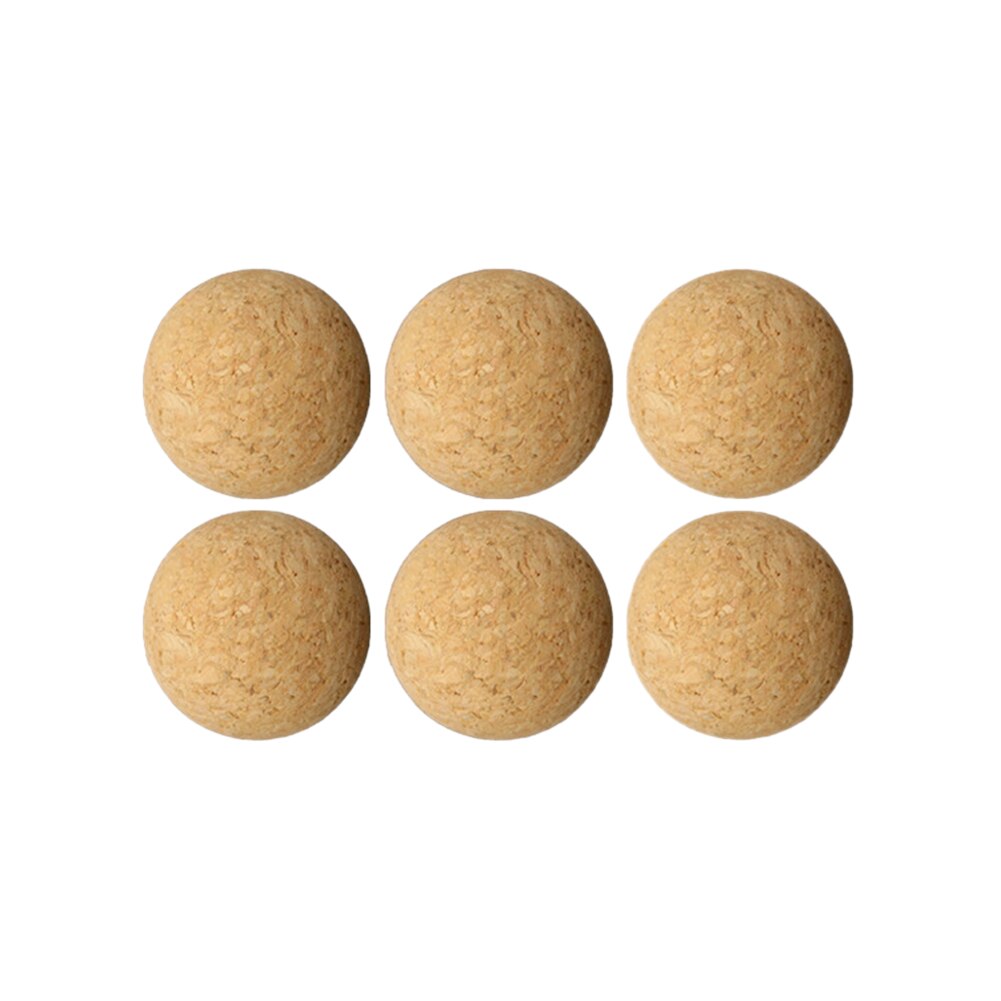 6pcs/12pcs 36mm Cork Solid Wood Foosball Table Soccer Ball Football Baby Foot Fussball Desktop Table Soccer