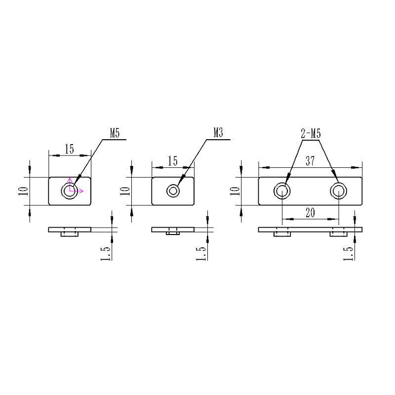Openbuilds T-Nut Tee Nut M5 M3 for V-slot , OX CNC, 3D Printer Aluminum Extrusions frame use