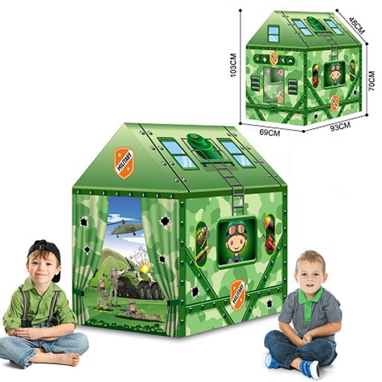 Spil hus play telt brandbil politibus sammenfoldelig pop up legetøj legerum klud børns legetøj telt model: C