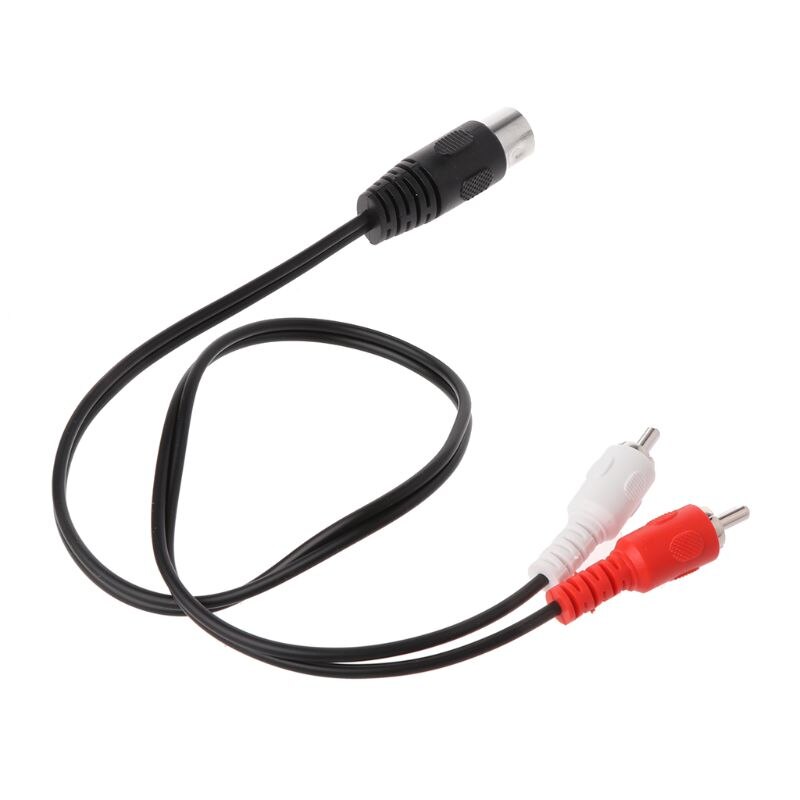 0.5 M/1.5 M 5 Pin Din Male Naar 2 Rca Male Audio Video Adapter Cable Cord Connector voor Dvd-speler 77UA