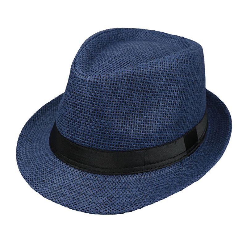 Børn børn sommer strand stråhat jazz panama trilby fedora hat gangster kasket udendørs åndbare hatte piger drenge solhat