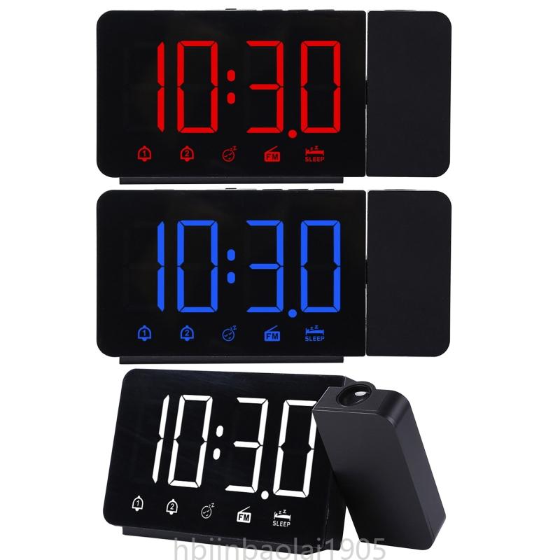 E74e led digital 2 vekkerklokke usb elektronisk klokke vekkerklokke fm-radio for tidsprosjekt