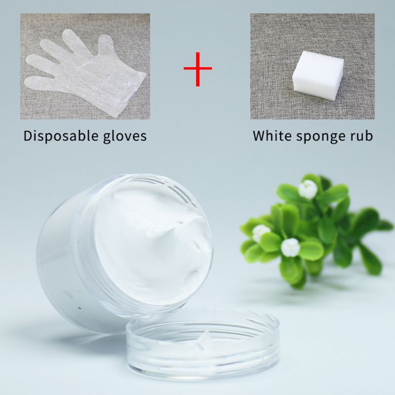 50ml White Leather Paint Shoe Cream Coloring for Bag Leather Dye Repair Leather Sofa Bags Shoes Clothes Shoe Cream Acrylic Paint