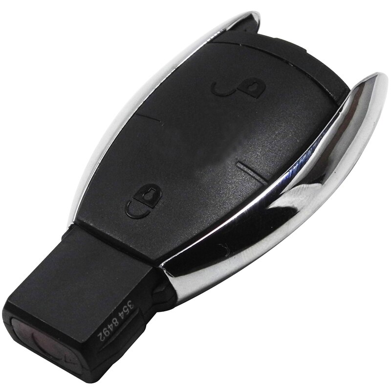 Jingyuqin 2/3/4- knops afstandsbediening sleutelbehuizing voor mercedes-benz bga nec cers cl gl sl clk slk smart autosleutel: 2 knop een type