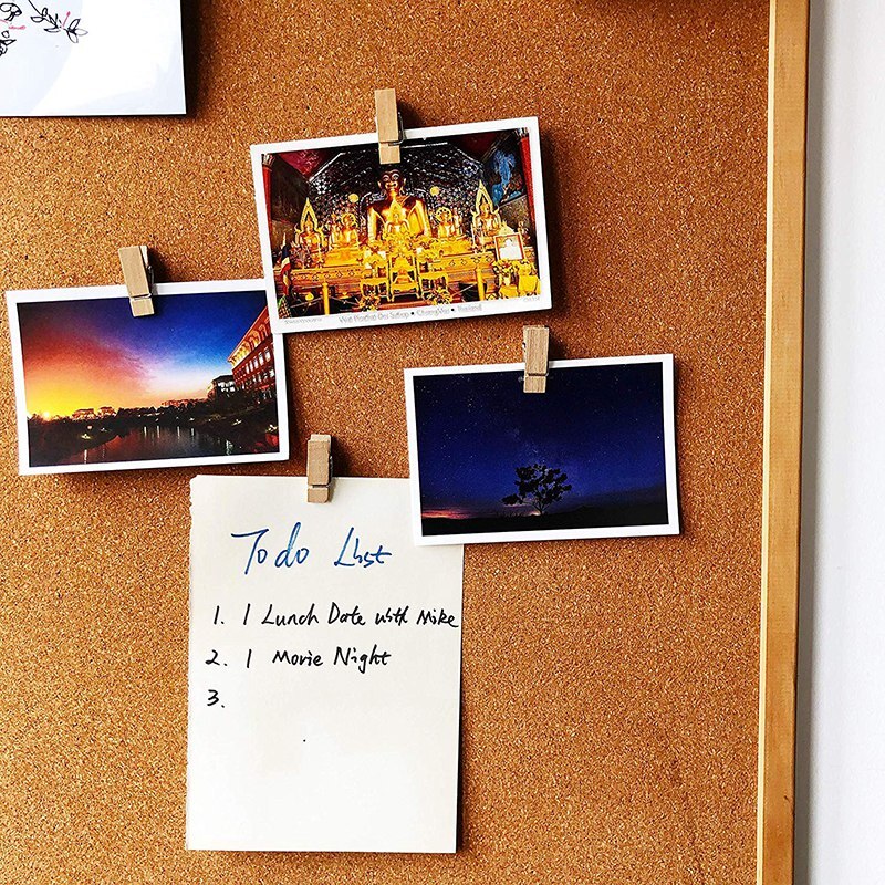 Push Pin Clips - 90 Paper Clips with Pin for Documents/Artworks/School Projects/Photos/Notes/Papers/Cork Board/Bulletin Board -