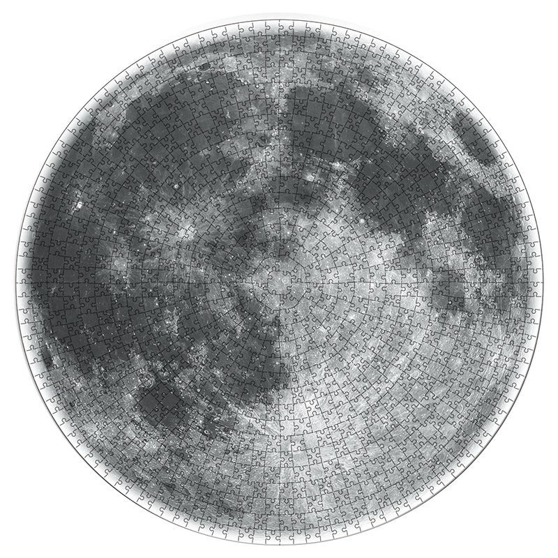 Rompecabezas redondo de arcoíris para adultos y niños, juego intelectual, paleta de Luna y tierra, , 1000 piezas: 6