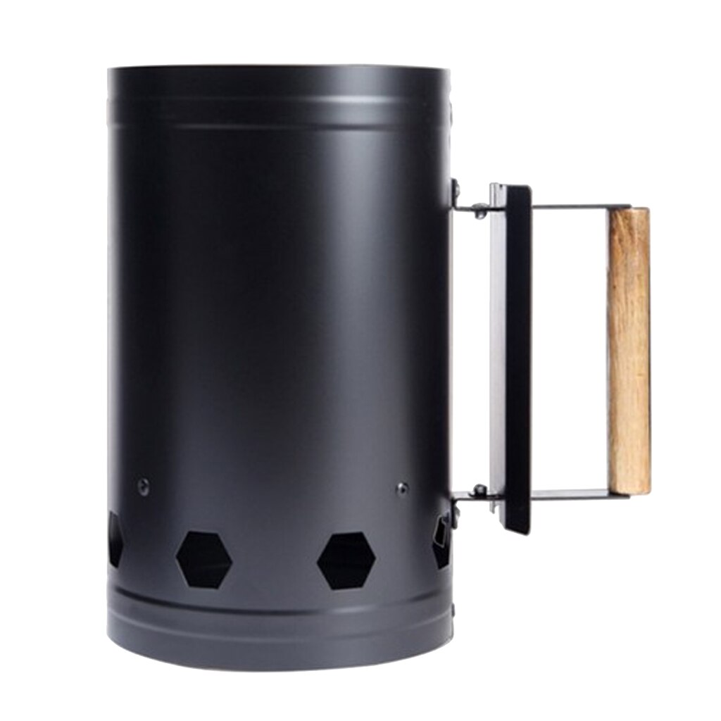 BBQ Barbecue Chimney Starter Charcoal Grill Steel Quick