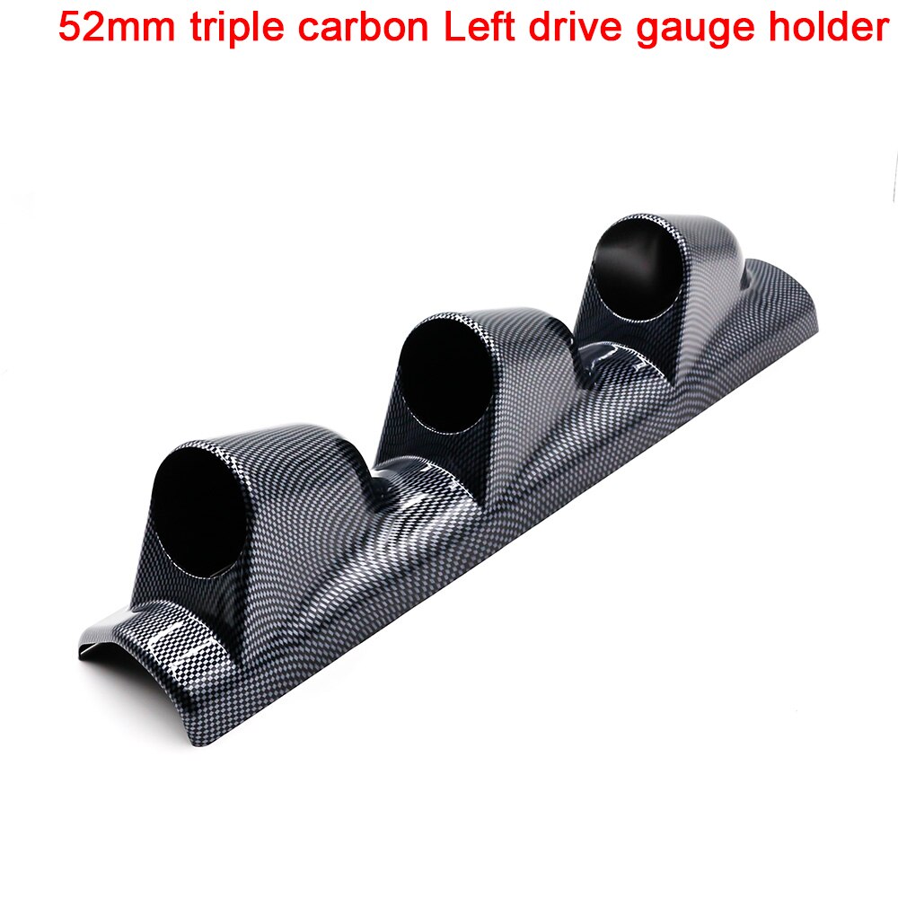 2INCH 2.5INCH Car Gauge Pod Universal Carbon Single Double Triple Meters Holder for Left Right Drive Car for 52mm 60mm Gauges: YC100558