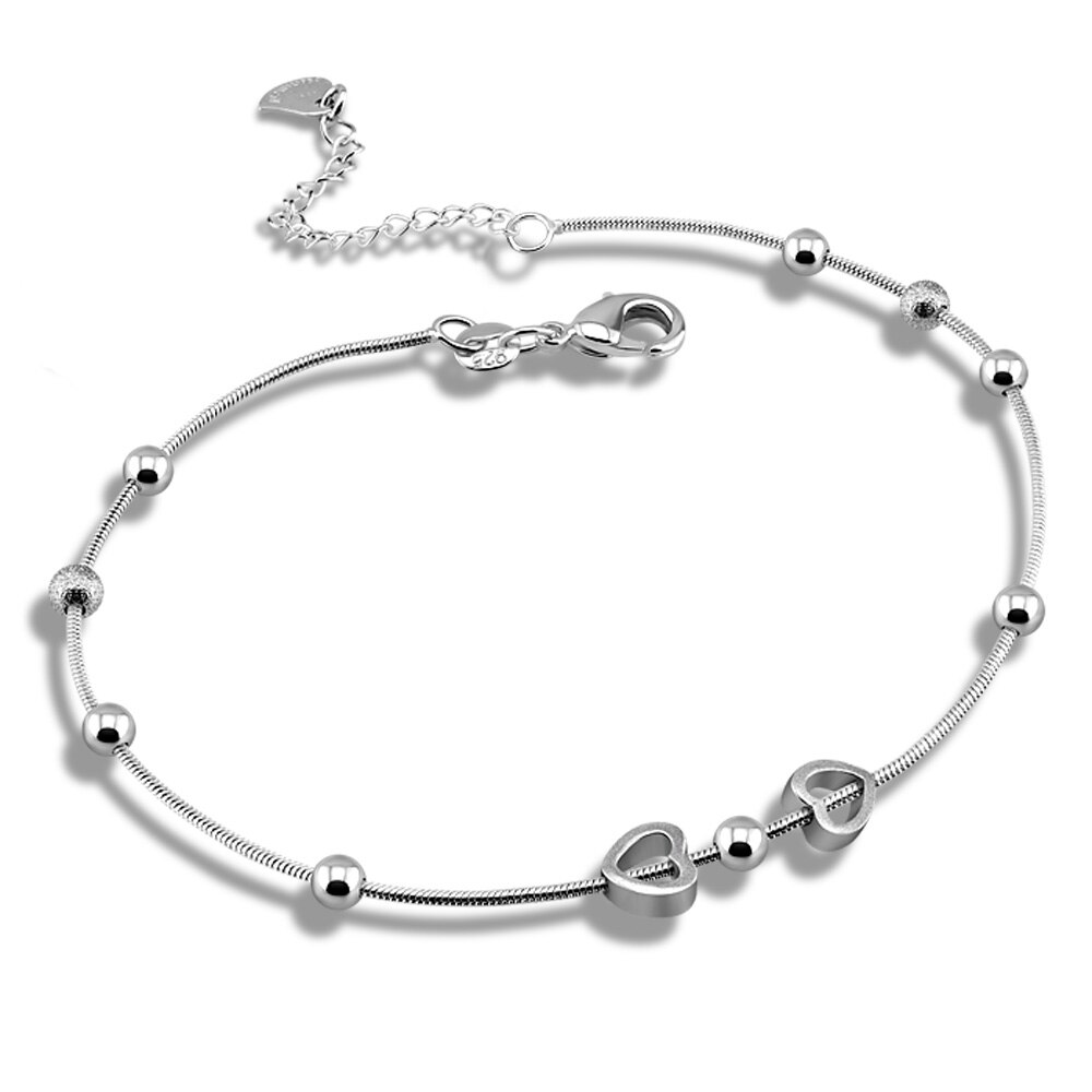 100% 925 Sterling Silber Einfache Strand Fuß Fußkettchen Für Frauen Böhmischen Weiblichen Fußkettchen Armbinde Auf sterben bein Schmuck