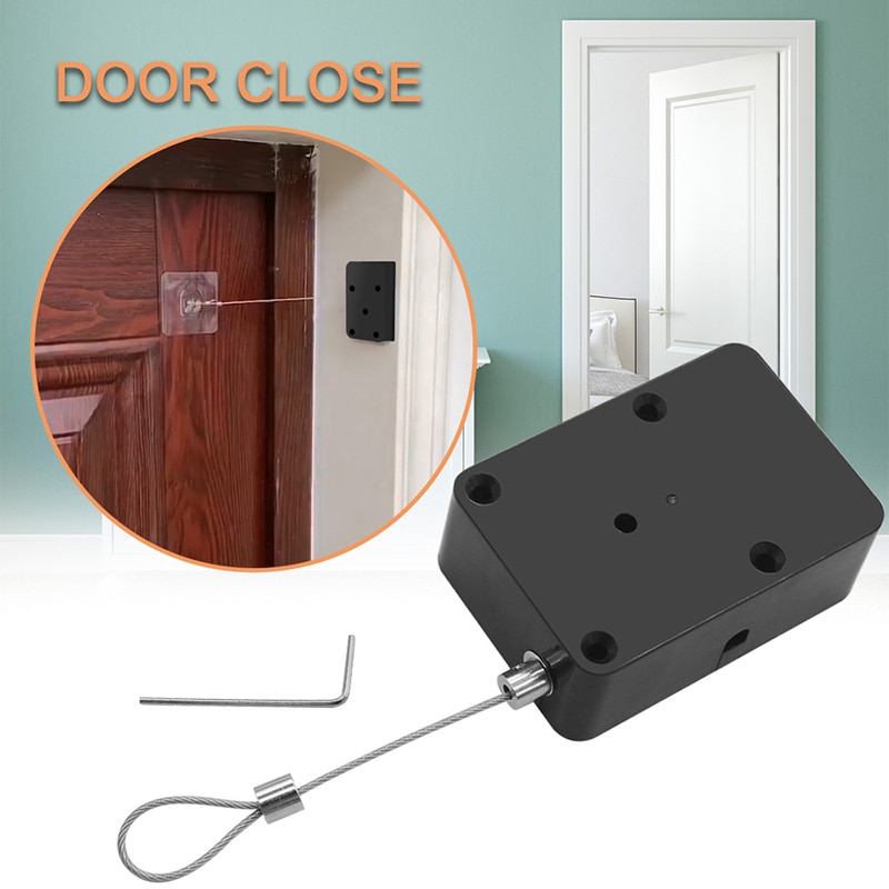 Universele Punch-Gratis Automatische Sensor Deur Dichter Automatisch Dicht Voor Alle Deuren Deurdranger Organizer Schuifdeur Dichter