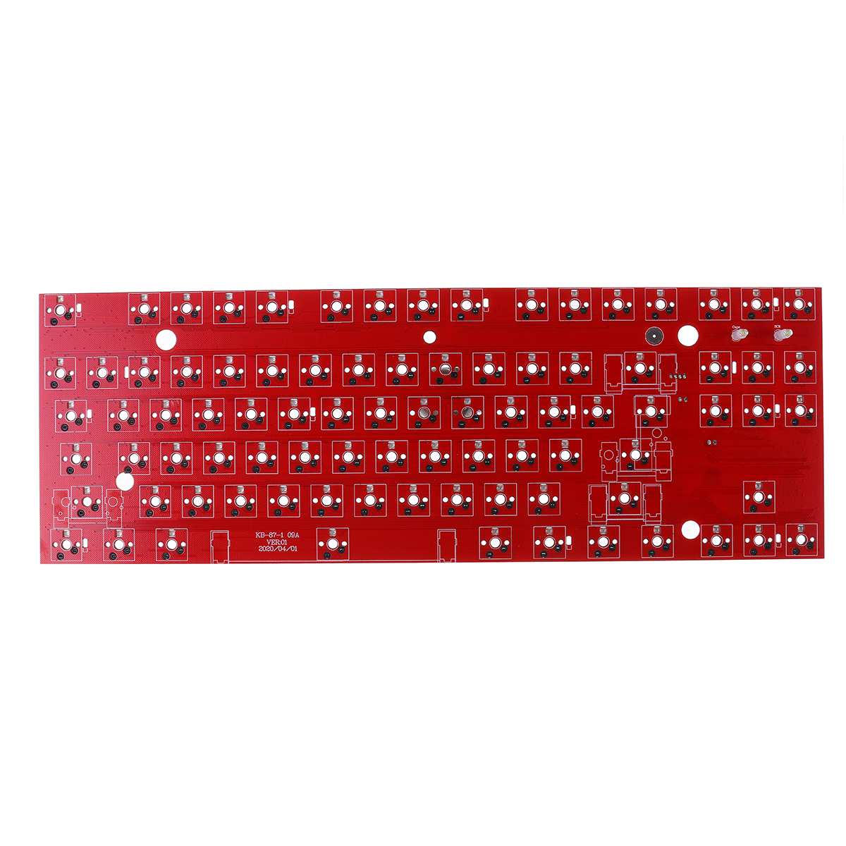 16.8 Million RGB Programmable Wired Replacable Cherry Gateron Switche Mechanical 80% keyboard DIY kit PCB Mounting Plate Case