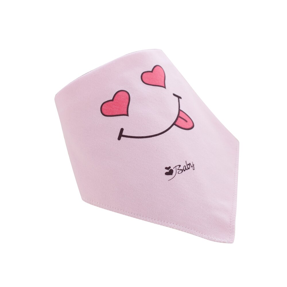 Cartoon Baby Bib Zachte Biologische Katoen Effen Kleur Driehoek Dubbele Sjaal Feeding Speeksel Handdoek Bandana Burp Doek Baby Douche