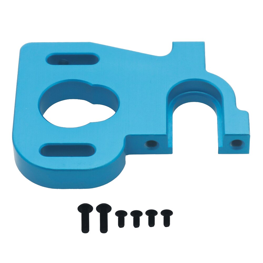 Legering Gefreesd Verstelbare Motor Mount Voor Rc Hobby Model Auto 1-14 Wltoys 144001 Buggy Optie Onderdelen Hop-ups Deel: blue