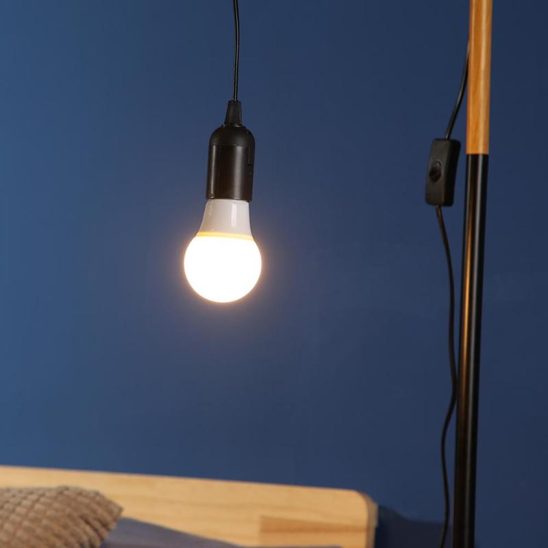 E27 Lamp Bases with Switch Wire for Pendant Bulb Hang Light Lamp Holder Suspension Socket Holder with 1.7m Power Cord Cable