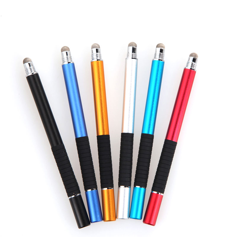 2 in 1 Multifunction Fine Point Round Thin Tip Touch Screen Pen Capacitive Stylus Pen For Mobile Phone Tablet For iPad iPhone