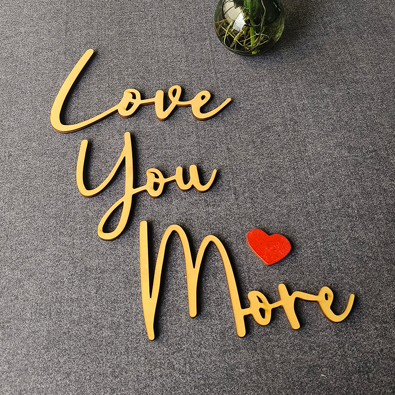 Love You Bye Sign Boven Deur Topper Decoratie Muurkunst Houten Script Decor voor Deur Thuis Valentijnsdag Bruiloft Thanksgiving Cadeau: Marineblauw