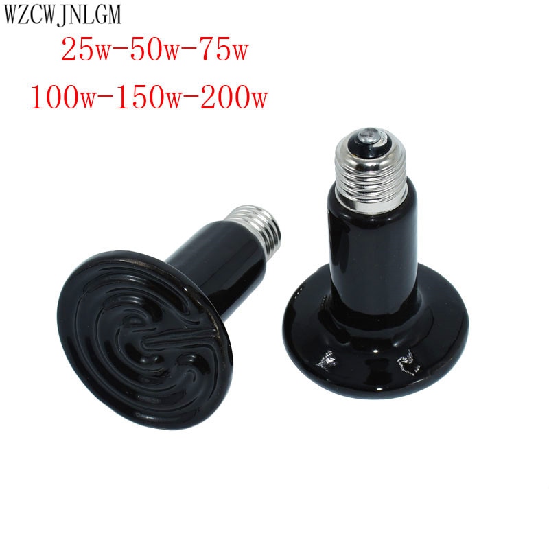 1 Uds lámpara de calefacción de cerámica pollito tortuga lagarto araña mascota lámpara de calor erizo calentador de reptiles 25 W-200 W suministros para aves de corral