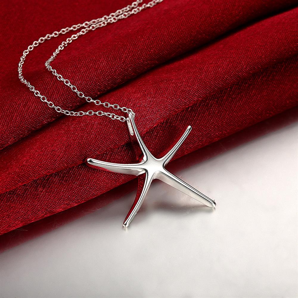 925 Sterling Zilveren Fijne Zeester Hanger Armband Ketting Oorbellen Sieraden Set Voor Vrouwen Party Christmas