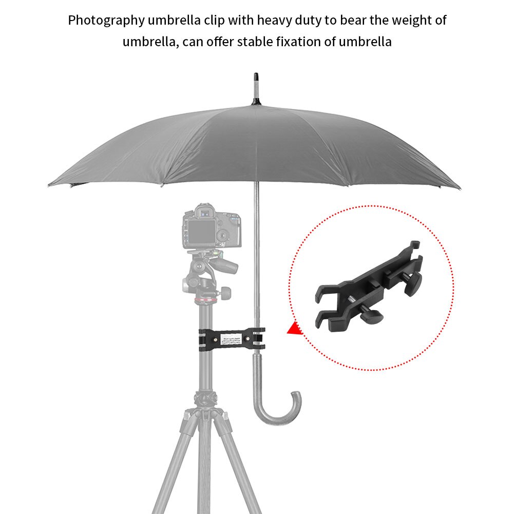 Outdoor Camera Tripod Umbrella Holder Camera Umbrella Sunshade Holder Clip Clamp Bracket Light Stand Tripod Support Accessories